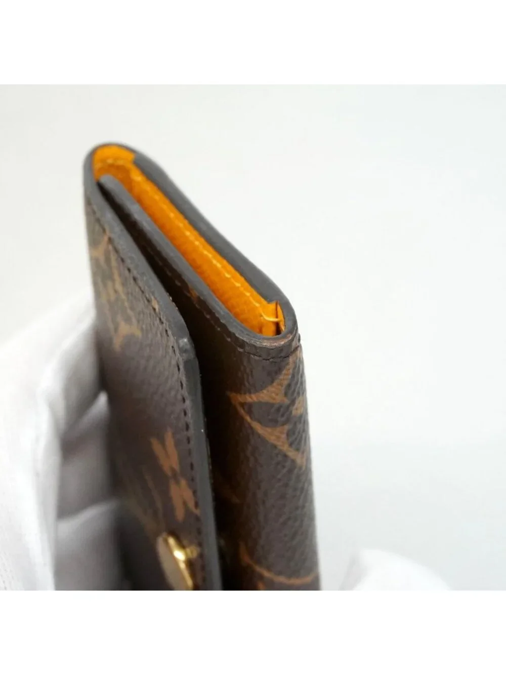 Louis Vuitton Key Case Monogram Multicles 4 Brown Jaune D'or Key Holder Coin